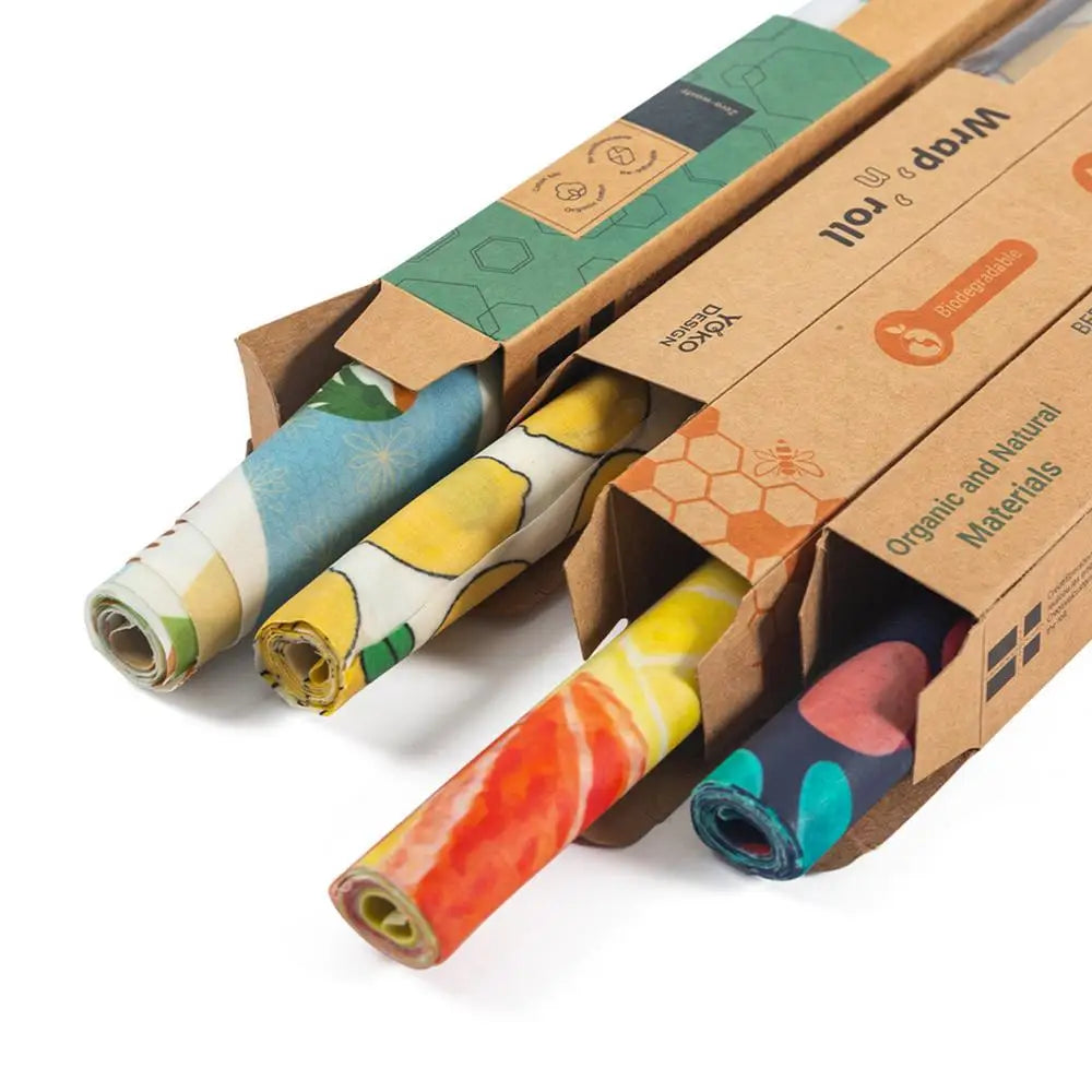 Beeswax Wrap Reusable Natural Food Grade Preservative Cloth Organic Cotton Eco Friendly Sustainable For Kitchen Food Storage