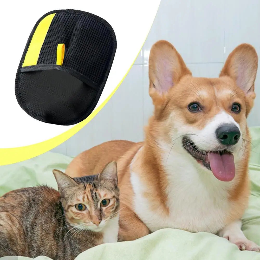 Pet Static Dedusting Brush Grooming Gloves Pet Hair Remover Brush