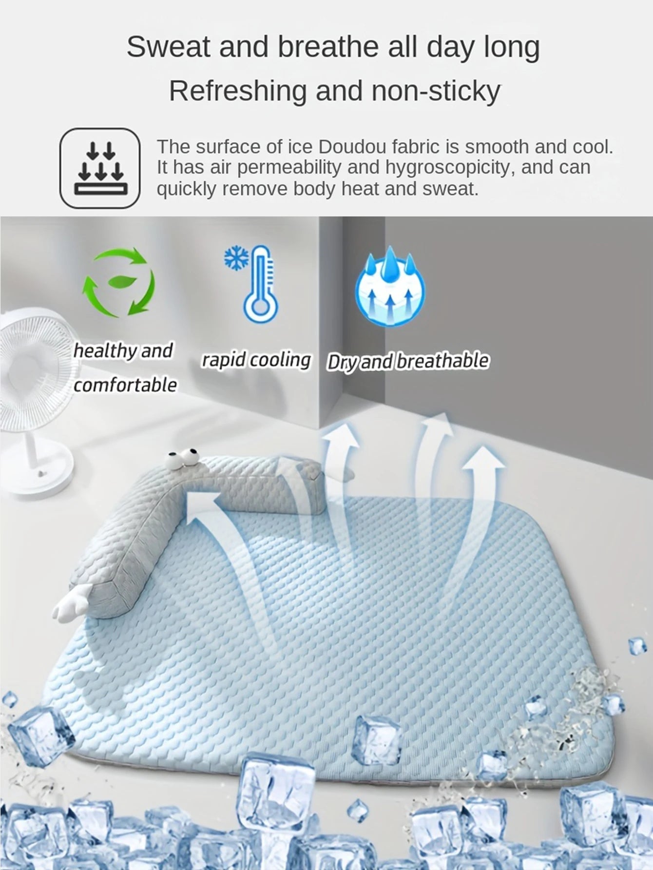 Premium Pet Cooling Pad for Dogs & Cats – Portable, Non-Toxic & Easy-Clean Summer Comfort Mat