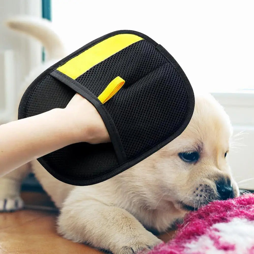 Pet Static Dedusting Brush Grooming Gloves Pet Hair Remover Brush