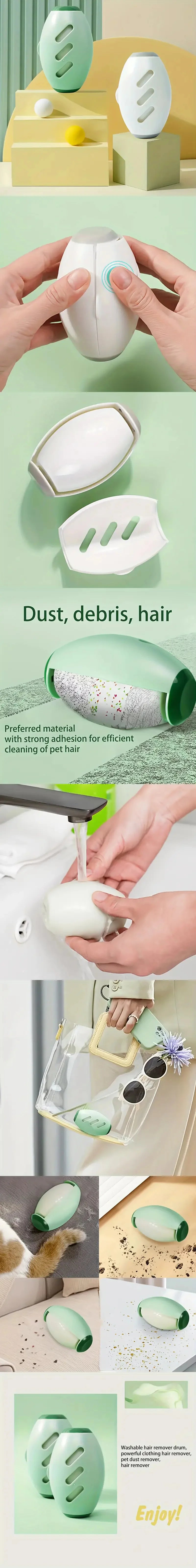 Efficient Portable Hair and Dust Removal Roller