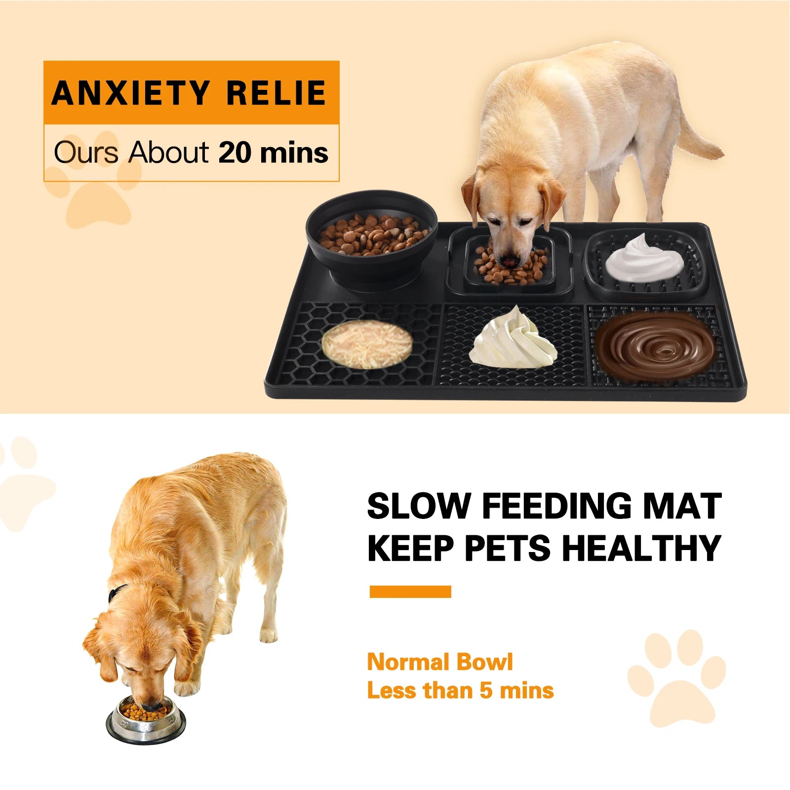 Silicone Dog Licking Pad – Slow Feeder with Strong Suction, BPA-Free