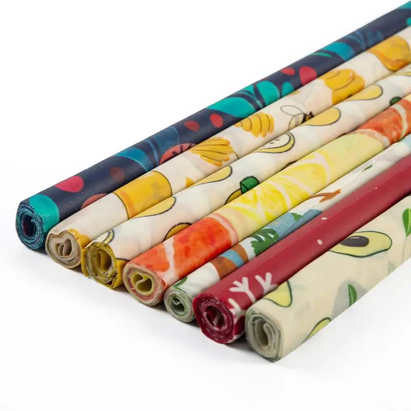 Beeswax Wrap Reusable Natural Food Grade Preservative Cloth Organic Cotton Eco Friendly Sustainable For Kitchen Food Storage